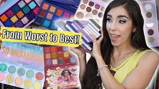 RANKING NEW PALETTES FROM WORST TO BEST | Palette Palooza Countdown Reviews