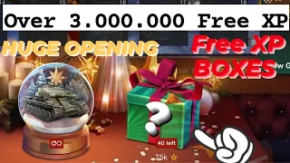 Opening Free XP Boxes | Christmas Event 🔮 Over 3.000.000 Free XP 🤯 WOTBLITZ ⚡ WOTB ⚡