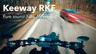 Keeway RKF – Sunday ride (pure sound with fake Akrapovic)