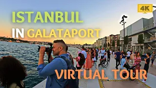 Exploring Galataport, Istanbul Modern Cruise Ship 🇹🇷 |Walking Tour of Turkey's Seaside |4k UHD 60FPS