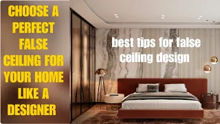 Choose a false ceiling like a designer|| tips for perfect ceiling design|| ceiling design with fan||