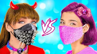 E-Girl vs Soft-Girl! Irmã boa vs Má! Pegadinhas Malucas E Momentos Super Engraçados por Zoom Go!