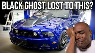 My Black Ghost took the LOSS against this badass Mustang 😔 Black Ghost vs Mustang 1/4 mile DRAG RACE