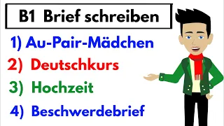 Prüfung B1 ( DTZ ) Brief schreiben 2021 ( Neu ) | 4 wichtige Briefe