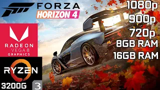 Forza Horizon 4 - Ryzen 3 3200G Vega 8 & 8GB RAM