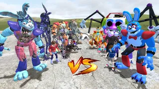 all bonnie RUIN army vs all bonnie RUIN army In Garry's Mod! Five Nights at Freddy's Security Breach