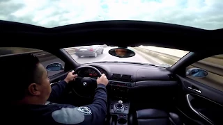 BMW M3 E46 crash onboard