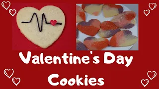 Valentine's Day Heartbeat and Pretty Marble Cookies