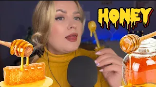 АСМР МЁД 🍯/ asmr eating honey 😋