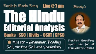 1st March, 2024 | The Hindu Editorial Analysis | The Hindu Newspaper Vocabulary | BANK | SSC | UPSC