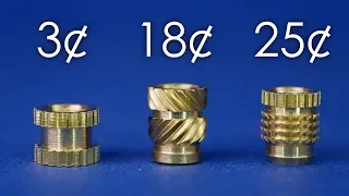 Threaded Inserts for 3D Prints - Cheap VS Expensive 💰