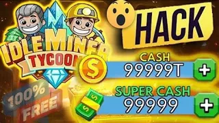 Idle Miner Tycoon HACK Infinite Money Glitch Time skip!!! Infinite Supercash Hack!