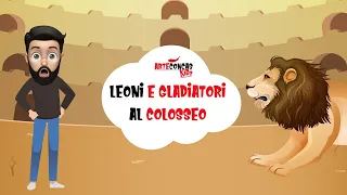 Leoni e Gladiatori al Colosseo! | Scopri i grandi monumenti con Arte Concas Kids | Cartone | Roma