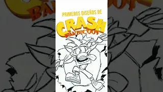 Los primero diseños de Crash Bandicoot - #shorts