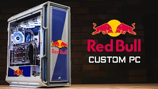 CUSTOM Red Bull theme AORUS WATER COOLED GAMING PC for Iamfallfromgrace Z790 i9 13900K RTX 4090 EKWB