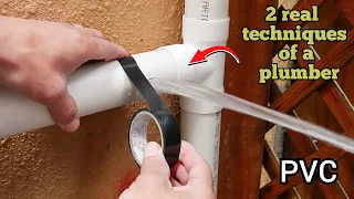 2 tricks to repair PVC pipes without cutting the water - Plumbing