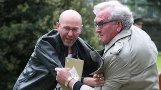 Canadian Ambassador Kevin Vickers tackles protester at Ireland remembrance ceremony