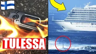 Puhelin syttyi tuleen Suomessa! Laivan moottori hajosi myrskyssä Norjassa