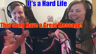 Couple First Reaction To - Queen: It's A Hard Life [Live]