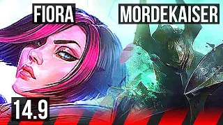 FIORA vs MORDEKAISER (TOP) | 7 solo kills | JP Diamond | 14.9