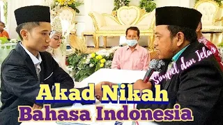 Akad Nikah Bahasa Indonesia Simpel dan Jelas