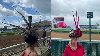 ￼ The hats at the derby were incredible #kentuckyderby #godblessamerica