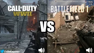 Call of Duty WWII vs Battlefield 1 - Graphics and sound comparison gameplay