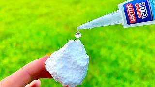 Super Glue and Styrofoam ! Pour Glue on Styrofoam and Amaze With Results