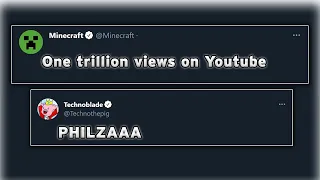 Technoblade replied to Minecraft One trillion views Video