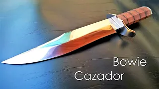 Knife making Bowie hunter