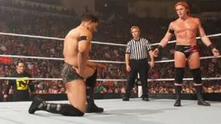 Raw: Barrett forces Otunga to lay down and surrender