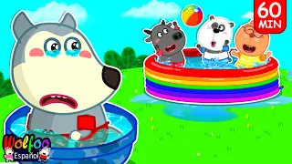 ¡No te sientas celoso! - Wolfoo juega en la piscina con amigos @WolfooenEspanolCanalOficial