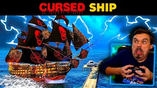 CURSED Ship CRASHES into Pier in GTA 5! (EVIL!)