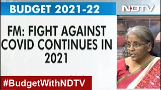 Nirmala Sitharaman Presents Budget 2021-22: 2 More Vaccines Expected Soon