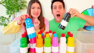 NON SCEGLIERE IL COLORE A TEMPERA SBAGLIATO! (Slime Challenge)