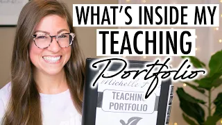 FULL TEACHING PORTFOLIO WALKTHROUGH | How I Got Hired On the Spot for My Teaching Job