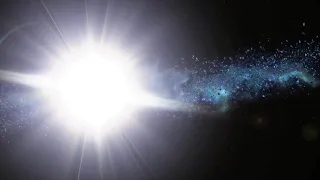 expanding white star STOCK FOOTAGE