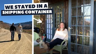 RENOVATED SHIPPING CONTAINER AIRBNB in UNDERBERG // Tiny home // Episode 9 // South African vlog