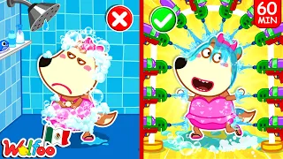 Lucy, vamos a bañarnos | LOS MEJORES TRUCOS PARA PADRES | Wolfoo Video Para Niños