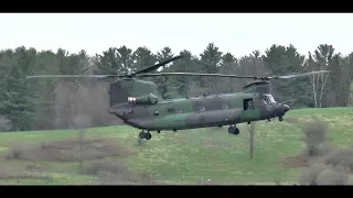 CH-147 Chinook Arrival at Aero150 (Gatineau)