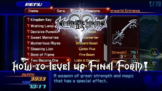 Kingdom Hearts HD 2.5 Remix - How to get Final Form!