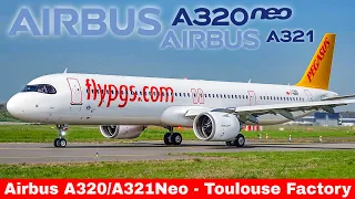 AIRBUS A320/321NEO Compilation, Airbus Toulouse Factory & Flight test (2024)
