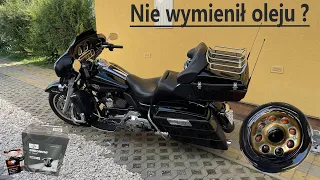 Harley Davidson Electra Glide pierwsza wymiana oleju silnikowego