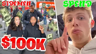 SIDEMEN SPEND $100,000 IN 1 HOUR CHALLENGE | RAE & JAE