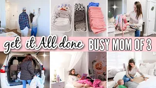 REAL DAY IN THE LIFE OF A WORKING STAY AT HOME MOM OF 3 // GET IT ALL DONE WITH ME