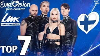 UMK 2024 - My Top 7 (Finland 🇫🇮 Eurovision 2024)