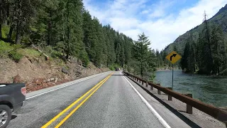 4K Driving from Stevens Pass to Leavenworth, Washington