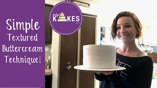 Simple Textured Buttercream Tutorial | Karolyn's Kakes