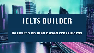 Research on web based crosswords