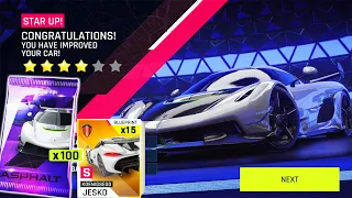 ASPHALT 9 | Opening 100 Koenigsegg Jesko packs & Test Drive